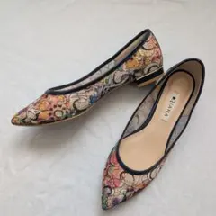 【美品】DIANA 絵画シリーズ 葛飾北斎 フラットパンプス 24