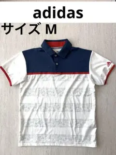 adidas レディースゴルフウェア ポロシャツ 白紺赤