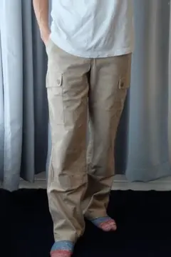 カーキ ワークパンツ