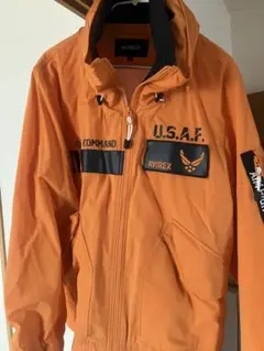 秋物　AVIREX オレンジ ミリタリージャケット L