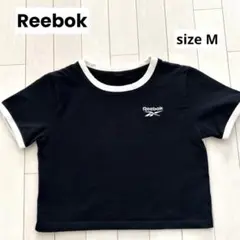 【未使用品】Reebok リンガーTシャツ　レディース　M 白黒