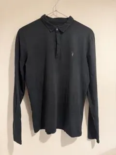 ALLSAINTS ブラック 長袖ポロシャツ Sのサムネイル