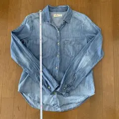 HOLLISTER デニム長袖シャツ XS ライトブルーのサムネイル