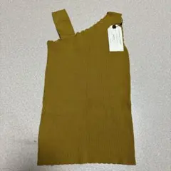 【CIAOPANIC TYPY 】2wayアシメニットタンク_マスタード(新品)