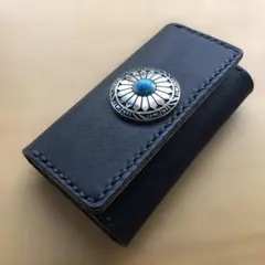 キーケース　ハンドメイド　レザークラフト　革 財布　コインケース