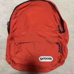 OUTDOOR オレンジ リュック