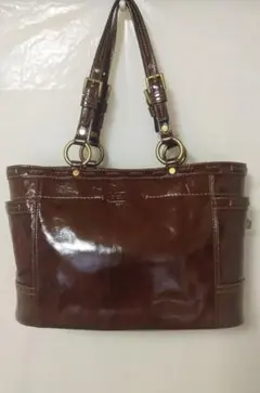 コーチcoachトートバッグ エルゴ ベルテッド マガジン レザー本革11266