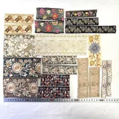 インド刺繍リボン　ハギレパック　M-368