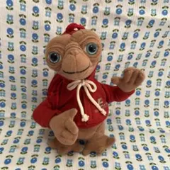 E.T. ぬいぐるみ 赤 フード付き USJ 廃盤 当時物 ガラケーケース