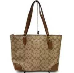 【COACH】コーチ シグネチャー柄 トートバッグ ブラウン F29208