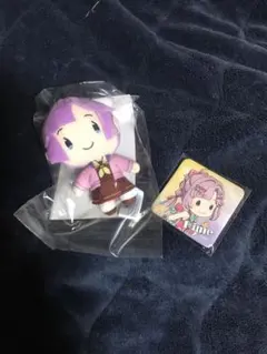 蓮ノ空　安養寺姫芽　セガラッキーオンラインくじぬいぐるみ　スクフェア缶バッジ