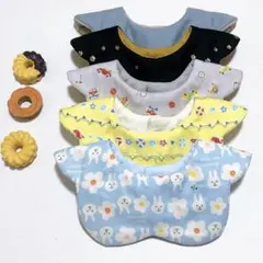 NO,16＊5枚セット＊ベビースタイ＊ハンドメイド