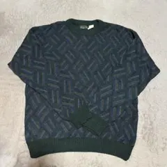【古着】ニット　幾何学模様
