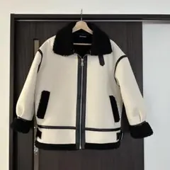 SPRAY PREMIUM ボア襟 ムートンコート