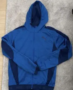 【美品】✨PUMA〔プーマ〕フード付きジャケットMサイズ青