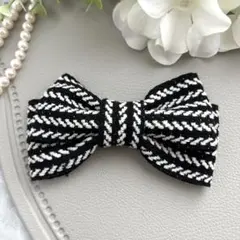 NEW 編みリボンふんわりあったかリボンバレッタなど(ポニーフック、クリップ)