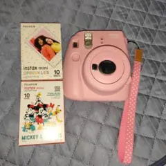 d*9様 チェキ instax mini8+ ピンク フィルム20枚付き