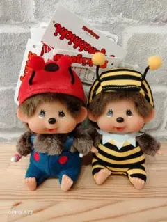 ☆モンチッチ×ミツバチ&てんとう虫☆チェーンマスコット新品２点セット