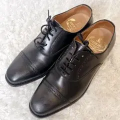 極美品 スコッチグレイン ストレートチップ 革靴 HA 0526 希少サイズ