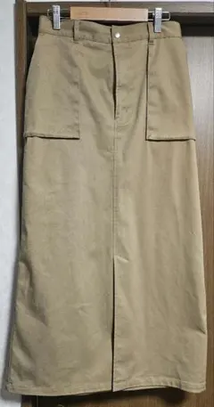 最終値下げ LOUNIE チノナロースカート 38 ベージュ
