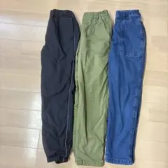 ユニクロ/ウォームイージーパンツ　暖パン 150 （3点セット）