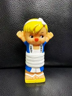 新品未使用デッドストック出前一丁 出前坊や 12cmソフビ 貯金箱 フィギュア①