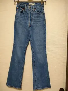 Levis リーバイス RIBCAGE BOOT W25 L29 ジーンズ010