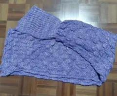 マーメイド ブランケット 紫色 編み込み あったかグッズ