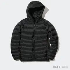 ウルトラライトダウンパーカー（3Dカット） ブラック Lサイズ