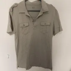 ARMANI EXCHANGE ポロシャツ ベージュ ミリタリー調のサムネイル