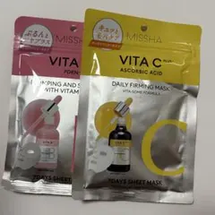 【新品】MISSHA VITA B PLUS ＋ C PLUS シートマスク