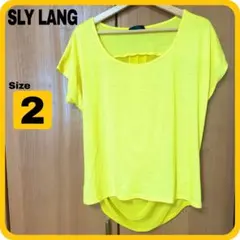 【SLY LANG】カットソー バックドレープ シフォン 切替 フレンチスリーブのサムネイル