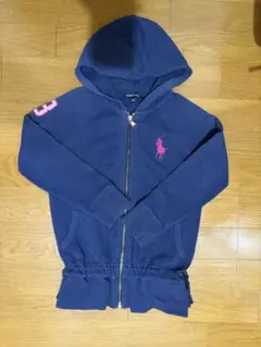 ポロ・ラルフ・ローレン フードパーカー ネイビー