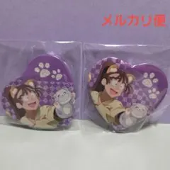 忍たま乱太郎　ナンジャタウン　ハート型缶バッジ　尾浜勘右衛門