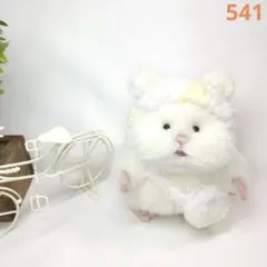541 はむにぎりサイズ ふゎふゎくまさん帽子ポシェットセット ぬいぐるみ洋服