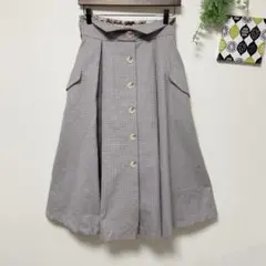 【ウィルセレクション】 グレンチェックスカート M ハイウエスト バックゴムのサムネイル