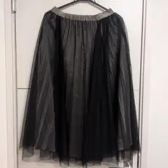 AG by Aquagirl チュール　サテン　プリーツ　スカート38　訳あり
