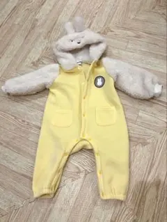 ミッフィー ロンパース 80cm イエロー