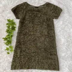 TORRAZZO DONNA のメッシュフリルミニワンピース