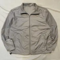 00's OLD UNIQLO ナイロンジャケット　Lサイズ ライトグレー