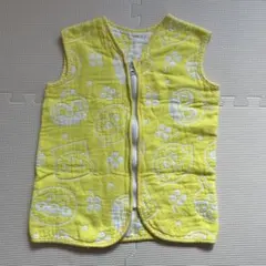 麵包超人 嬰兒 睡袍 背心 紗布 黃色