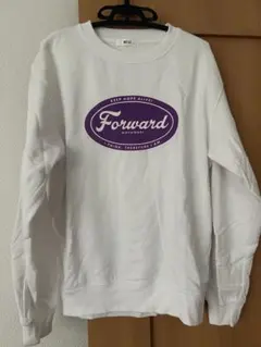 Forwardロゴプリントホワイトトレーナー