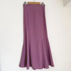 NICE CLAUP ロングスカート フレアスカート Lサイズ レースアップ
