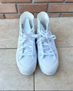 コンバース チャックテイラー オールスター ホワイト 厚底　converse