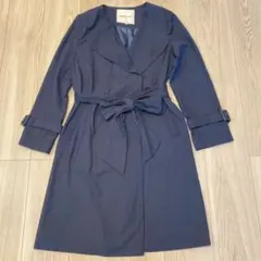 アプワイザーリッシェ　スプリングコート　トレンチコート　ネイビー　M