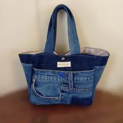 かわいい デニムトートバッグ