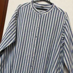 MARGARET HOWELL☆キャンディストライプ 七分袖シャツ☆ハウエル Ⅰ