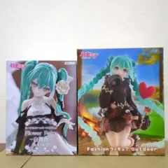 初音ミク フィギュア 2体セット まとめ売り 白薔薇 ぬーどるストッパー
