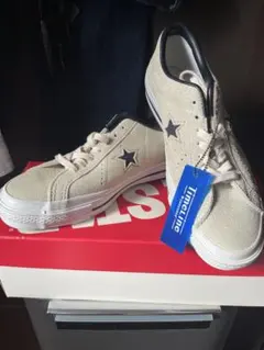 CONVERSE ワンスタースエードスニーカー ベージュ、タイムライン