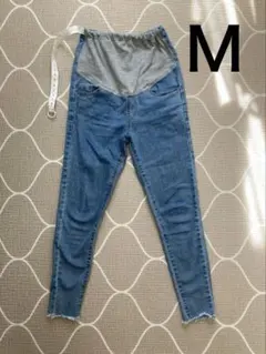 マタニティデニムパンツ　M マタニティ　デニム　春　秋　出産準備